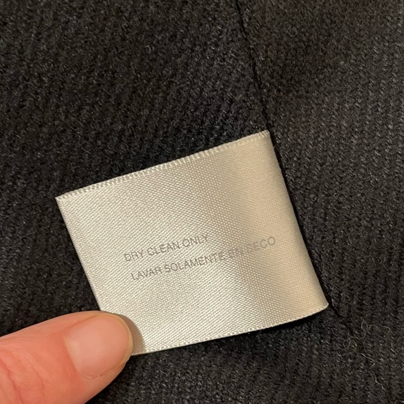 Jacqueline Ferrar Charcoal Double-Breasted Trench Coat Size Small - Picture 9 of 12